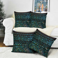 Maori Niho Taniwha Te Wheiao Pillow Cover Paua Shell LT7 - Polynesian Pride