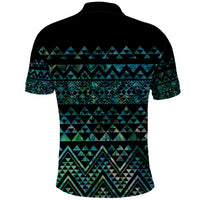 Maori Niho Taniwha Te Wheiao Polo Shirt Paua Shell LT7 - Polynesian Pride