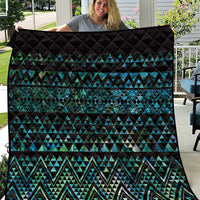 Maori Niho Taniwha Te Wheiao Quilt Paua Shell LT7 Colorful - Polynesian Pride