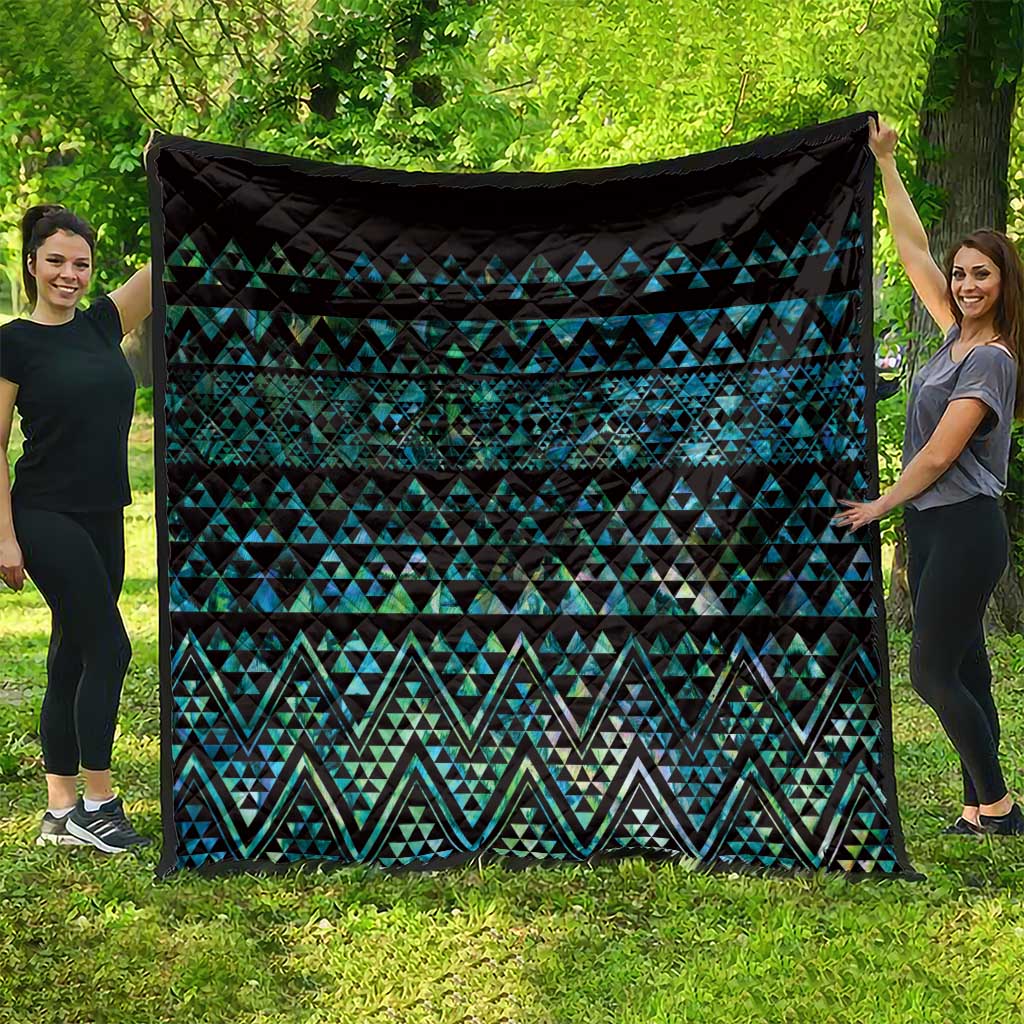 Maori Niho Taniwha Te Wheiao Quilt Paua Shell LT7 - Polynesian Pride