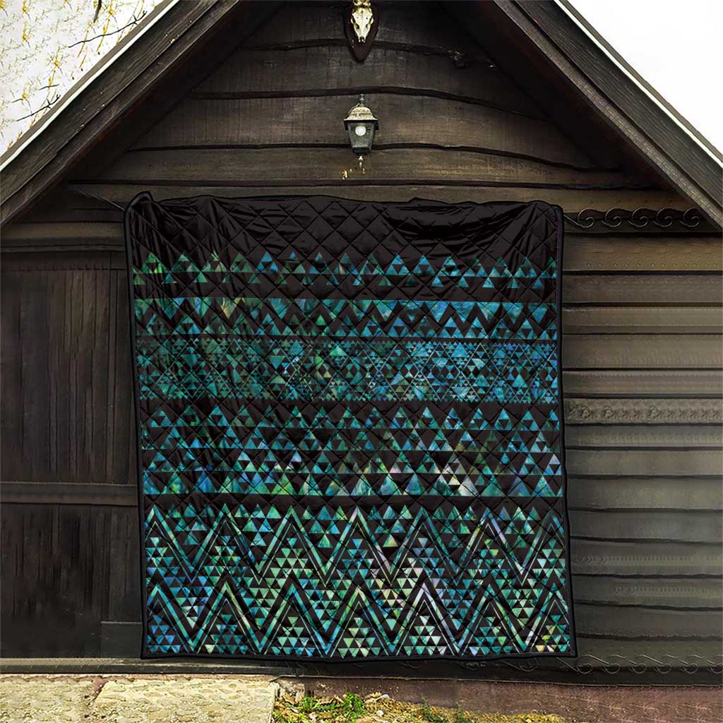 Maori Niho Taniwha Te Wheiao Quilt Paua Shell LT7 - Polynesian Pride