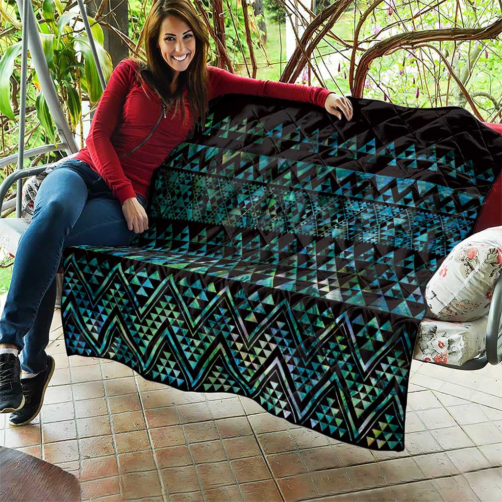 Maori Niho Taniwha Te Wheiao Quilt Paua Shell LT7 - Polynesian Pride