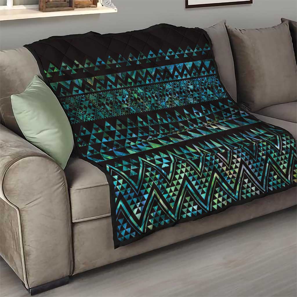 Maori Niho Taniwha Te Wheiao Quilt Paua Shell LT7 - Polynesian Pride