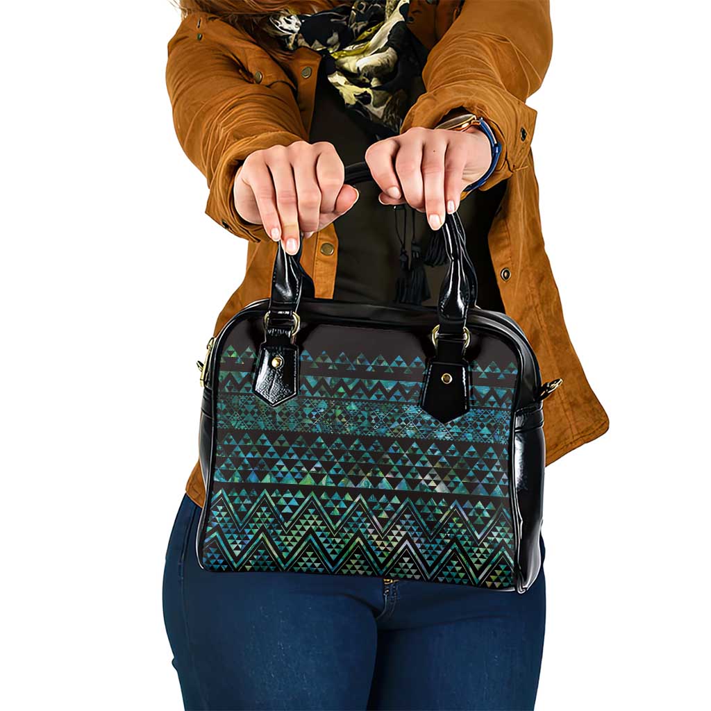 Maori Niho Taniwha Te Wheiao Shoulder Handbag Paua Shell LT7 One Size Colorful - Polynesian Pride