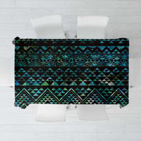 Maori Niho Taniwha Te Wheiao Tablecloth Paua Shell LT7 Colorful - Polynesian Pride