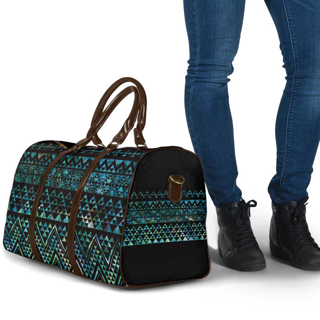 Maori Niho Taniwha Te Wheiao Travel Bag Paua Shell LT7 - Polynesian Pride