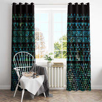 Maori Niho Taniwha Te Wheiao Window Curtain Paua Shell LT7 - Polynesian Pride