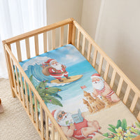 Tropical Christmas Funny Santa Baby Bed Cover Beach Vacation LT7 - Polynesian Pride