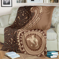 Papua New Guinea Oro Tapa Motif Blanket Classic LT7 - Polynesian Pride