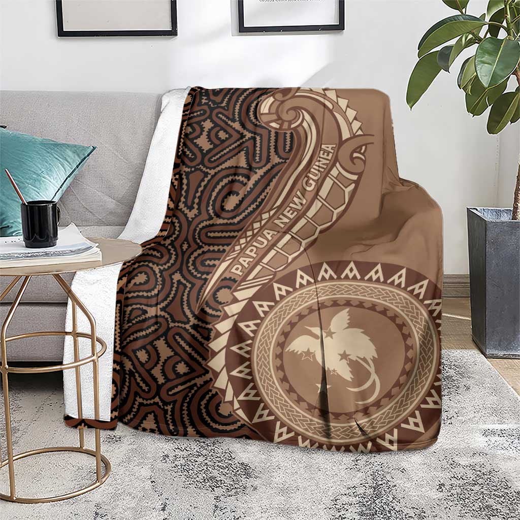 Papua New Guinea Oro Tapa Motif Blanket Classic LT7 - Polynesian Pride