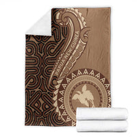 Papua New Guinea Oro Tapa Motif Blanket Classic LT7 - Polynesian Pride