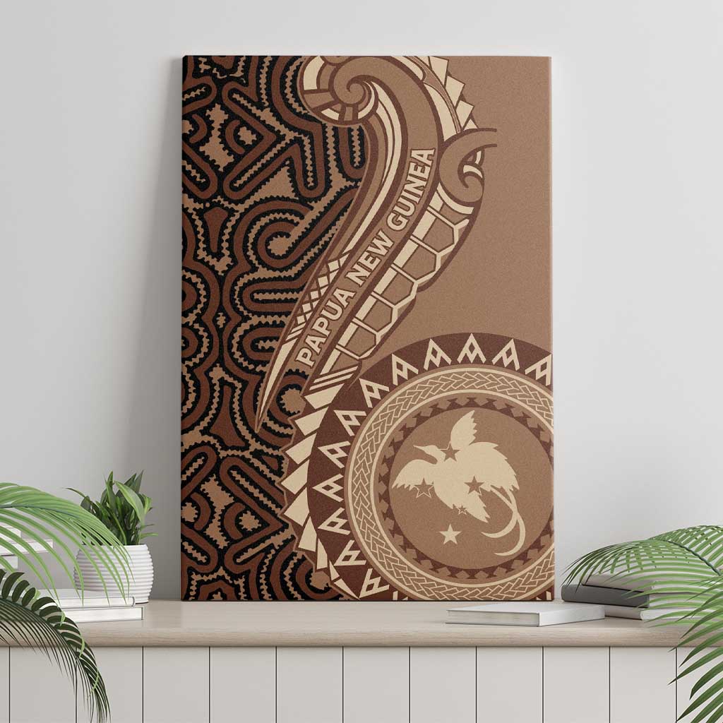 Papua New Guinea Oro Tapa Motif Canvas Wall Art Classic LT7 - Polynesian Pride