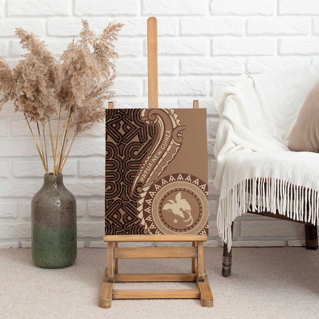 Papua New Guinea Oro Tapa Motif Canvas Wall Art Classic LT7 - Polynesian Pride