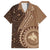 Papua New Guinea Oro Tapa Motif Family Matching Off Shoulder Short Dress and Hawaiian Shirt Classic