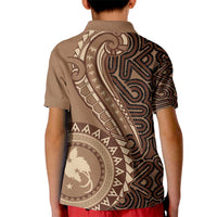 Papua New Guinea Oro Tapa Motif Kid Polo Shirt Classic LT7 - Polynesian Pride