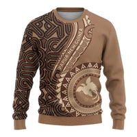 Papua New Guinea Oro Tapa Motif Ugly Christmas Sweater Classic LT7 - Polynesian Pride