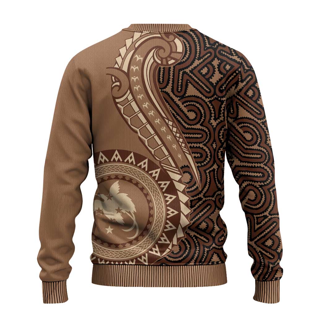 Papua New Guinea Oro Tapa Motif Ugly Christmas Sweater Classic LT7 - Polynesian Pride