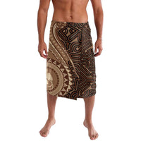 Papua New Guinea Oro Tapa Motif Lavalava Classic LT7 Brown - Polynesian Pride