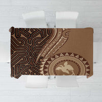 Papua New Guinea Oro Tapa Motif Tablecloth Classic LT7 Brown - Polynesian Pride