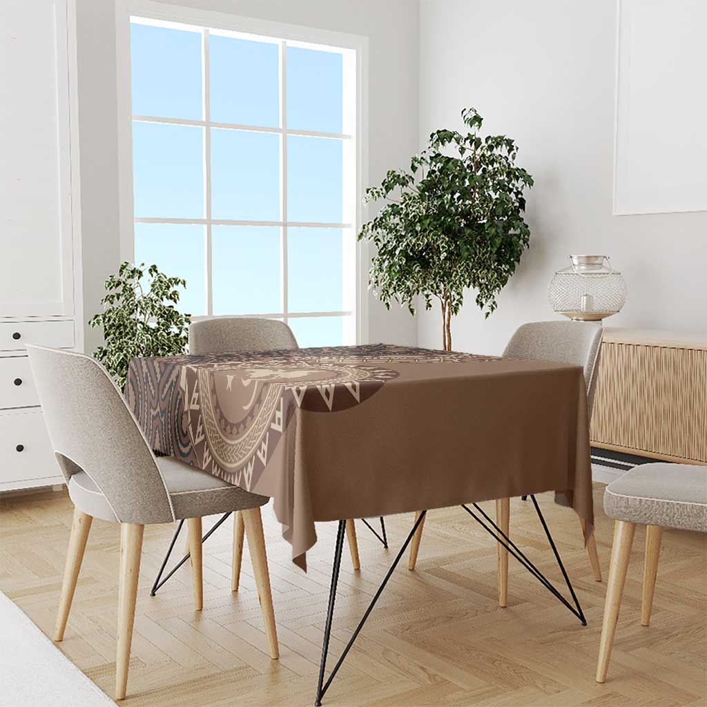 Papua New Guinea Oro Tapa Motif Tablecloth Classic LT7 - Polynesian Pride