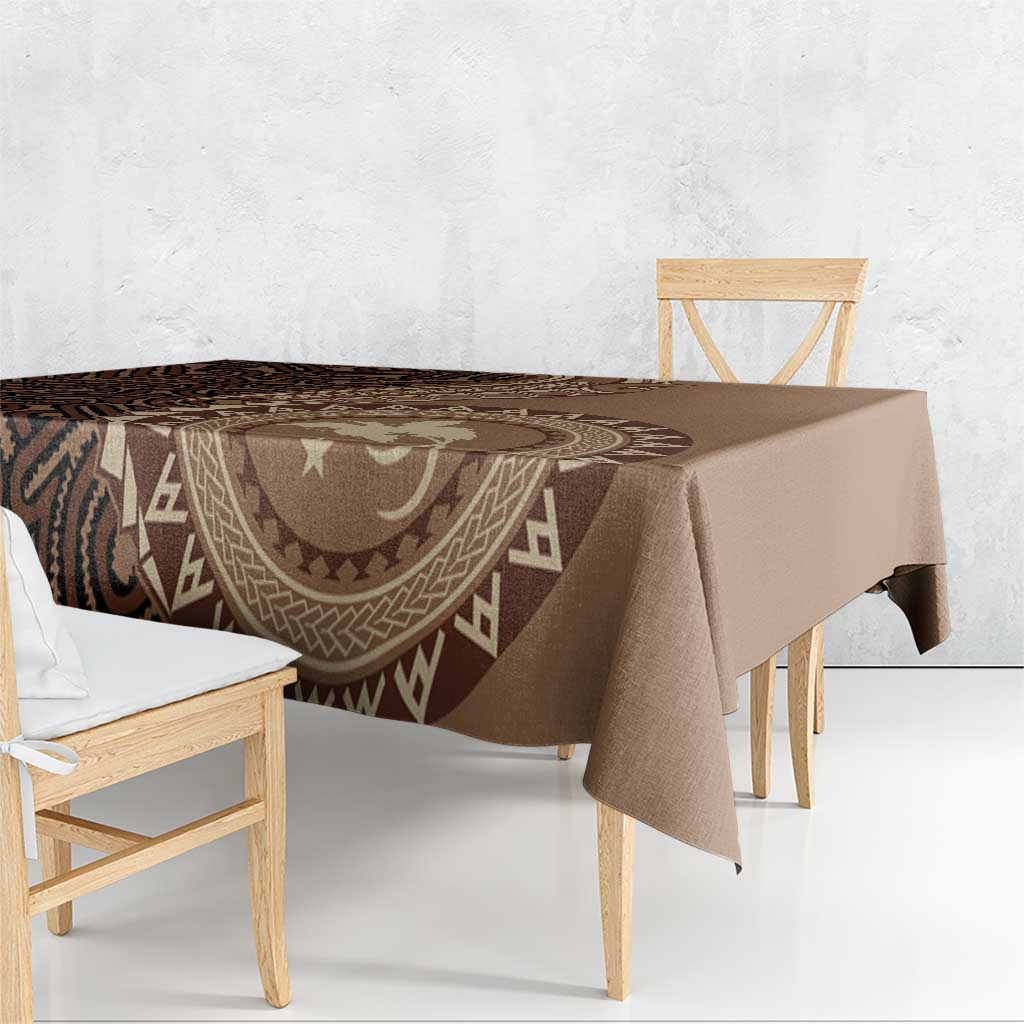 Papua New Guinea Oro Tapa Motif Tablecloth Classic LT7 - Polynesian Pride