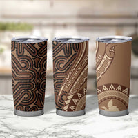 Papua New Guinea Oro Tapa Motif Tumbler Cup Classic LT7 - Polynesian Pride