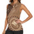 Papua New Guinea Oro Tapa Motif Women Sleeveless Polo Shirt Classic