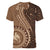 Papua New Guinea Oro Tapa Motif Women V-Neck T-Shirt Classic