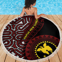 Papua New Guinea Oro Tapa Motif Beach Blanket Special LT7 - Polynesian Pride