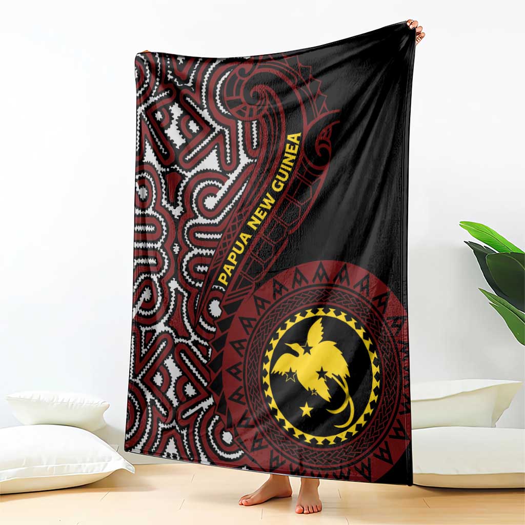 Papua New Guinea Oro Tapa Motif Blanket Special LT7 - Polynesian Pride