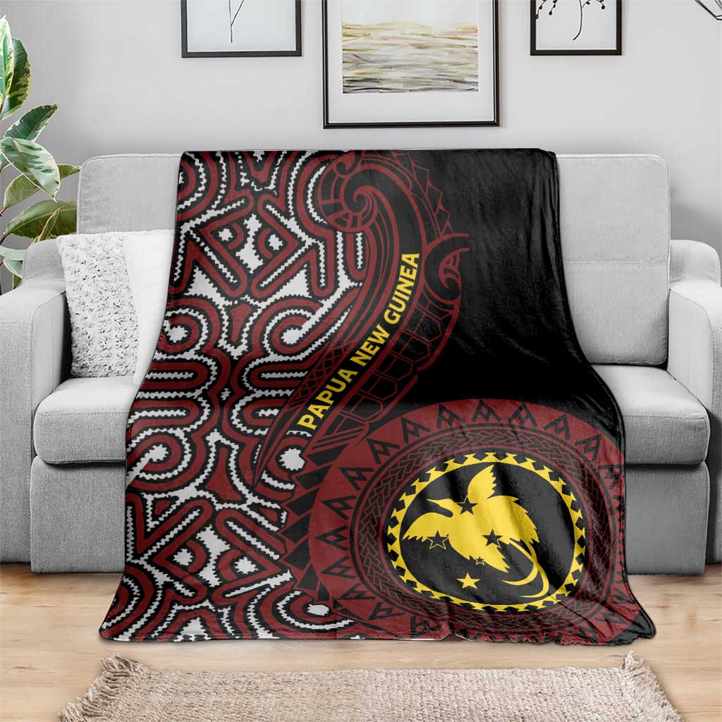 Papua New Guinea Oro Tapa Motif Blanket Special LT7 - Polynesian Pride