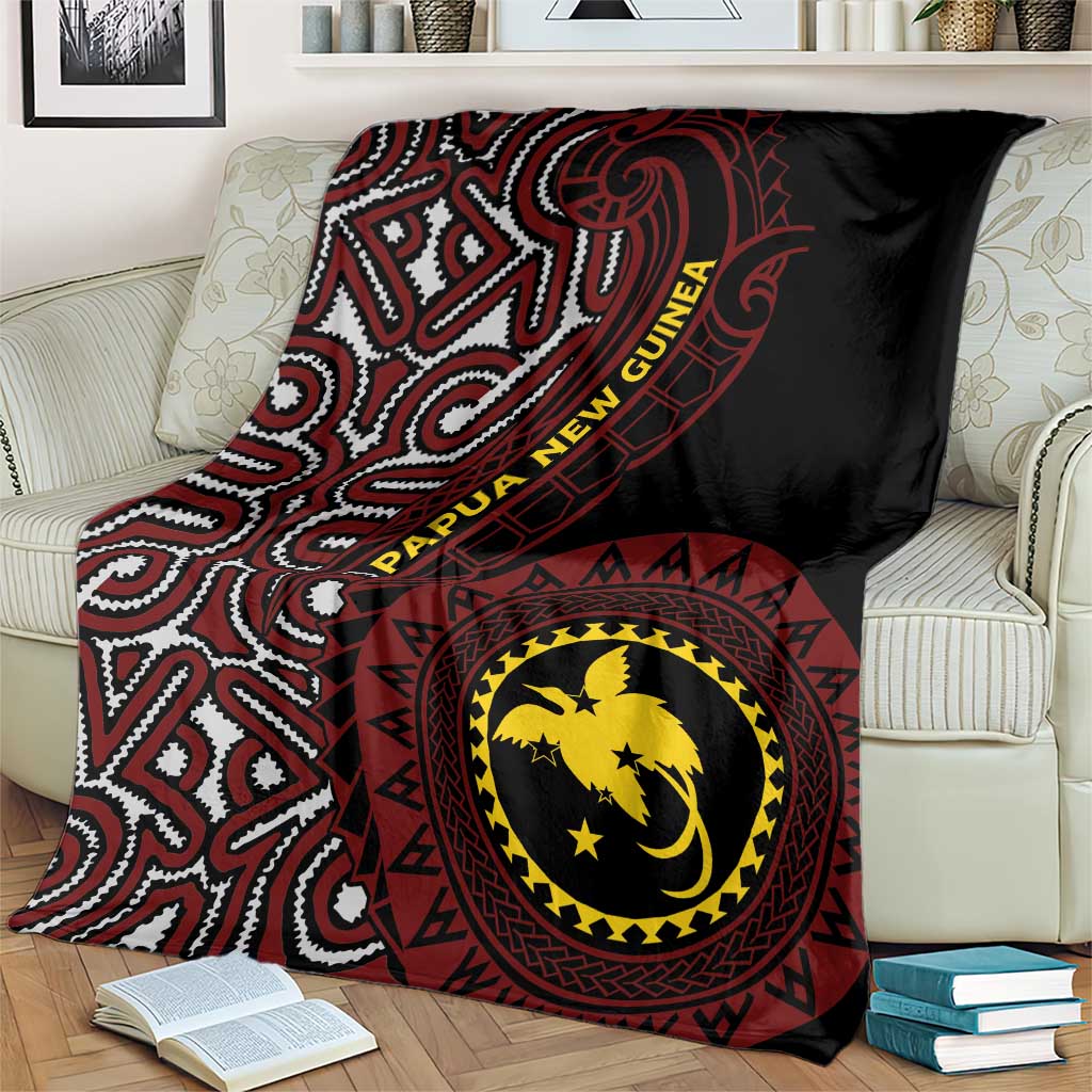 Papua New Guinea Oro Tapa Motif Blanket Special LT7 - Polynesian Pride