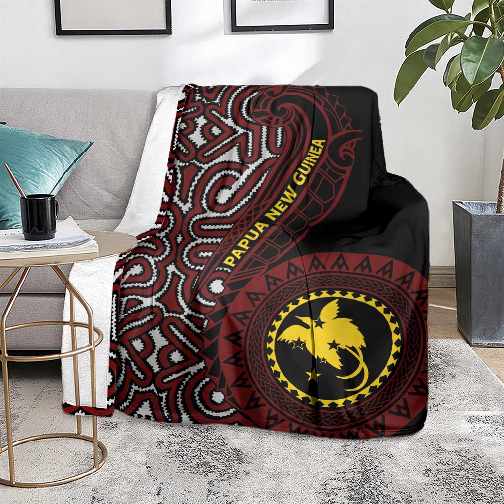 Papua New Guinea Oro Tapa Motif Blanket Special LT7 - Polynesian Pride