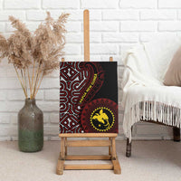Papua New Guinea Oro Tapa Motif Canvas Wall Art Special LT7 - Polynesian Pride