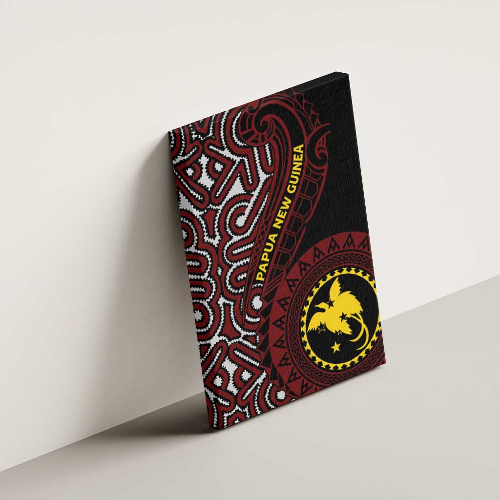 Papua New Guinea Oro Tapa Motif Canvas Wall Art Special LT7 - Polynesian Pride
