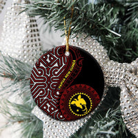 Papua New Guinea Oro Tapa Motif Ceramic Ornament Special LT7 - Polynesian Pride