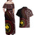 Papua New Guinea Oro Tapa Motif Couples Matching Off Shoulder Maxi Dress and Hawaiian Shirt Special