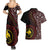 Papua New Guinea Oro Tapa Motif Couples Matching Summer Maxi Dress and Hawaiian Shirt Special