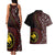 Papua New Guinea Oro Tapa Motif Couples Matching Tank Maxi Dress and Hawaiian Shirt Special