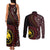 Papua New Guinea Oro Tapa Motif Couples Matching Tank Maxi Dress and Long Sleeve Button Shirt Special