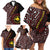 Papua New Guinea Oro Tapa Motif Family Matching Off Shoulder Short Dress and Hawaiian Shirt Special