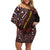 Papua New Guinea Oro Tapa Motif Family Matching Off Shoulder Short Dress and Hawaiian Shirt Special