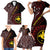 Papua New Guinea Oro Tapa Motif Family Matching Short Sleeve Bodycon Dress and Hawaiian Shirt Special