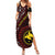 Papua New Guinea Oro Tapa Motif Family Matching Summer Maxi Dress and Hawaiian Shirt Special