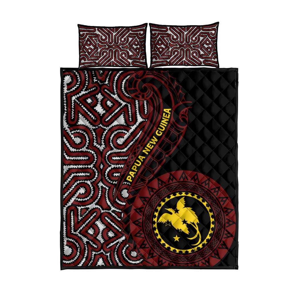 Papua New Guinea Oro Tapa Motif Quilt Bed Set Special LT7 - Polynesian Pride