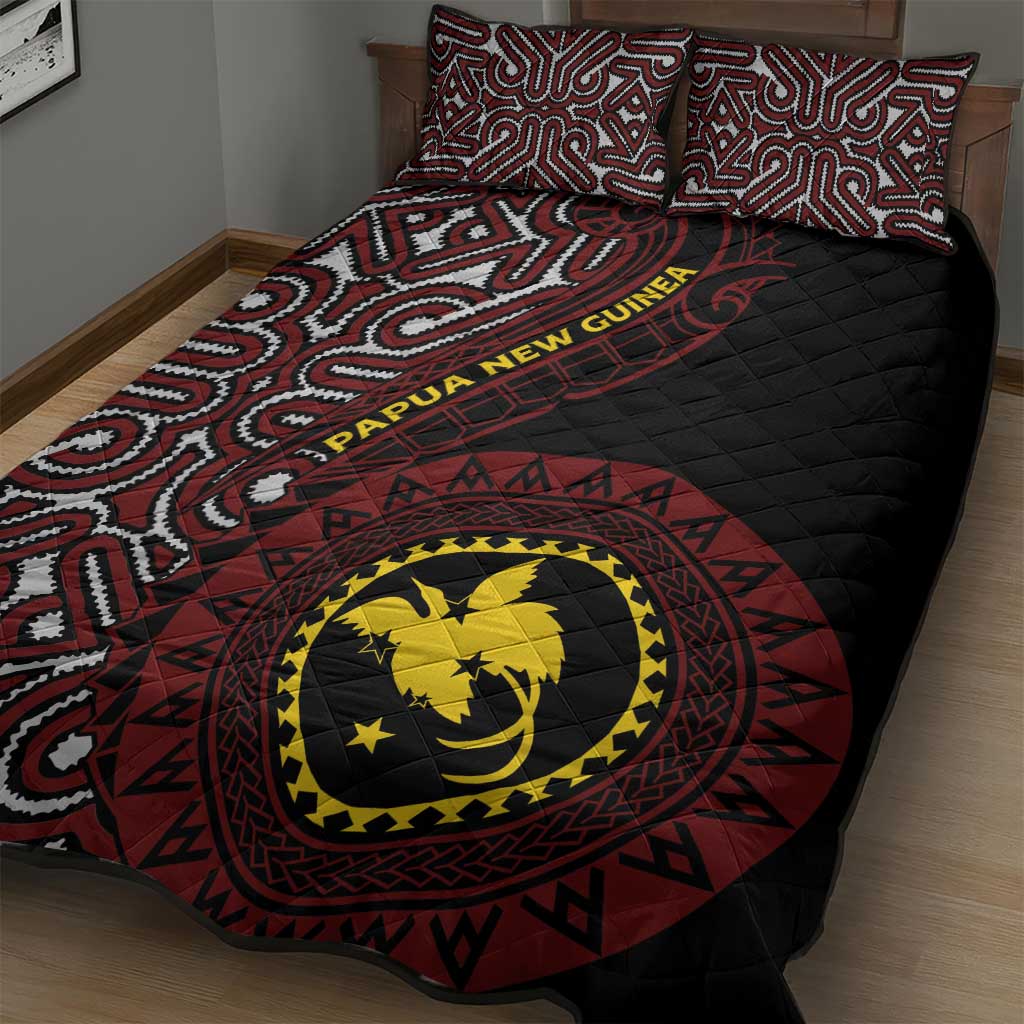 Papua New Guinea Oro Tapa Motif Quilt Bed Set Special LT7 - Polynesian Pride