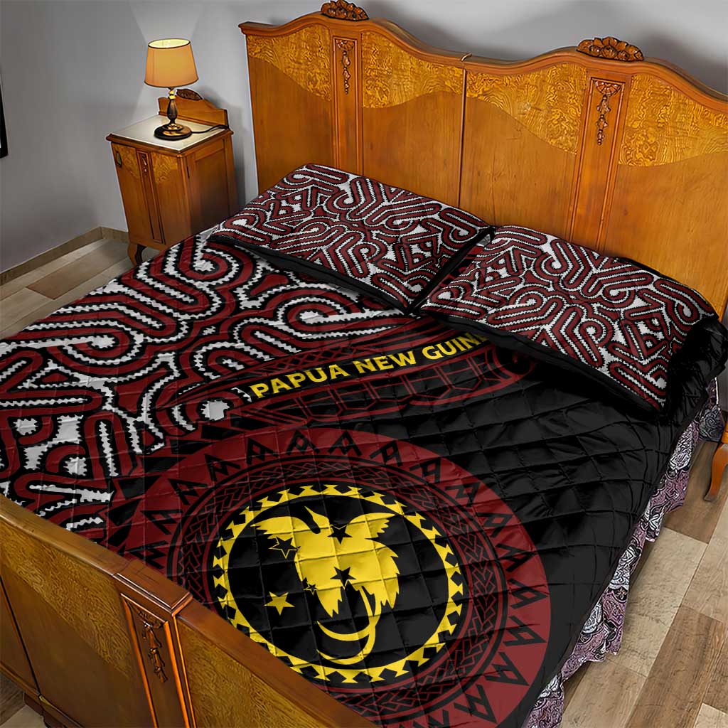 Papua New Guinea Oro Tapa Motif Quilt Bed Set Special LT7 - Polynesian Pride