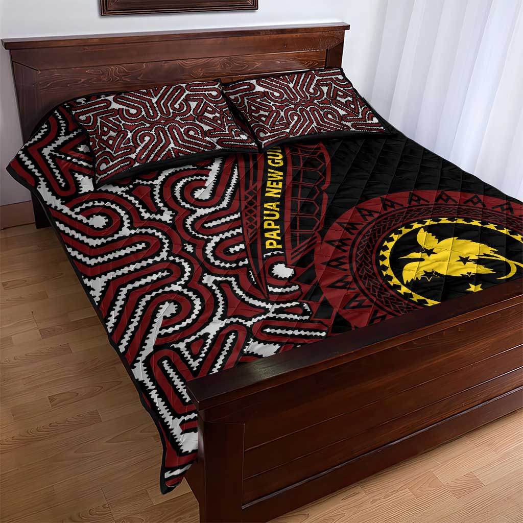 Papua New Guinea Oro Tapa Motif Quilt Bed Set Special LT7 - Polynesian Pride
