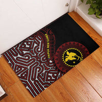 Papua New Guinea Oro Tapa Motif Rubber Doormat Special LT7 - Polynesian Pride