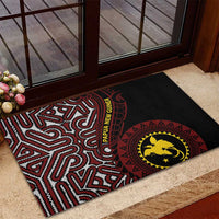 Papua New Guinea Oro Tapa Motif Rubber Doormat Special LT7 - Polynesian Pride